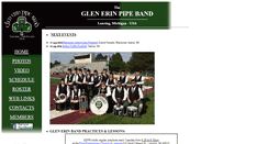 Desktop Screenshot of glenerinpipeband.com