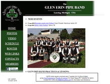 Tablet Screenshot of glenerinpipeband.com